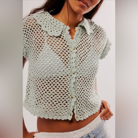 Free People Tops - FREE PEOPLE Lily Crochet Top